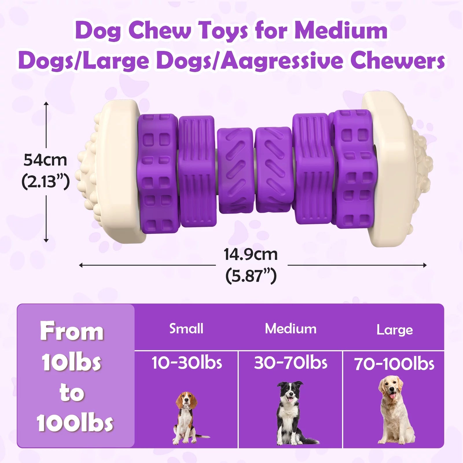 Masticador de Caucho Natural KovaPets: Resistencia Industrial y Cuidado Dental Activo