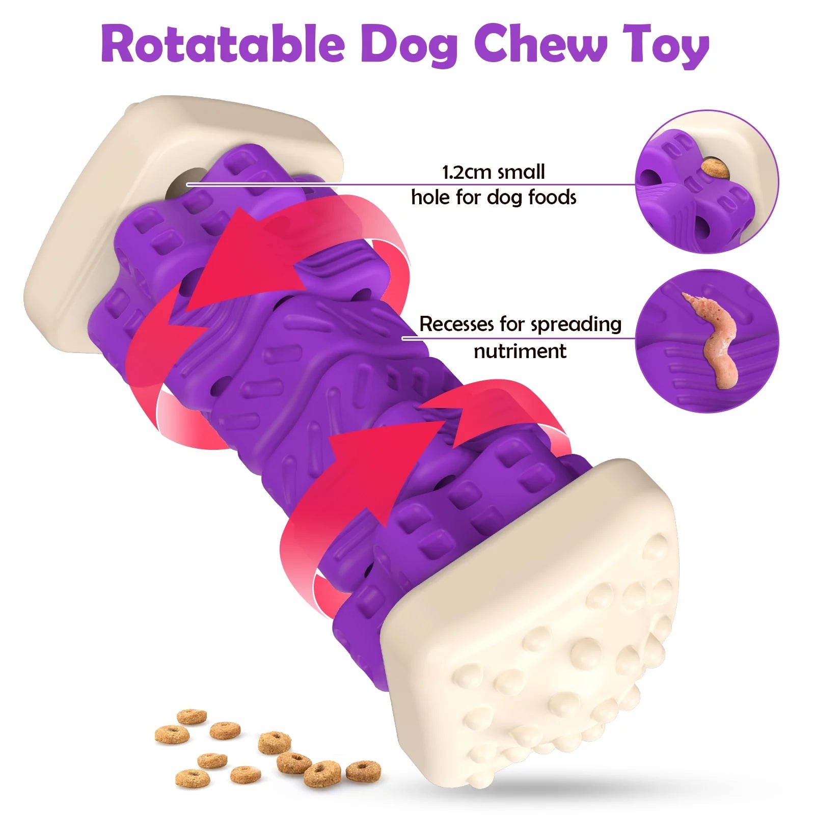 Masticador de Caucho Natural KovaPets: Resistencia Industrial y Cuidado Dental Activo