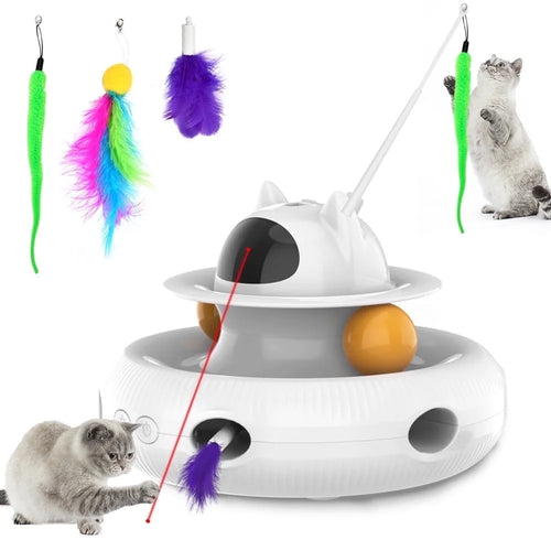 Centro de Entretenimiento Inteligente KovaPets: Caja Mágica 4 en 1 para Gatos