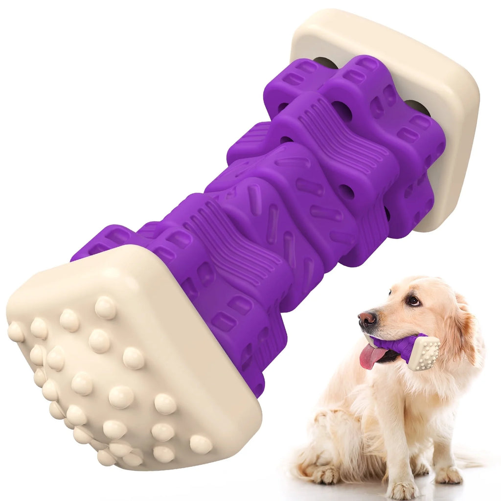 Masticador de Caucho Natural KovaPets: Resistencia Industrial y Cuidado Dental Activo