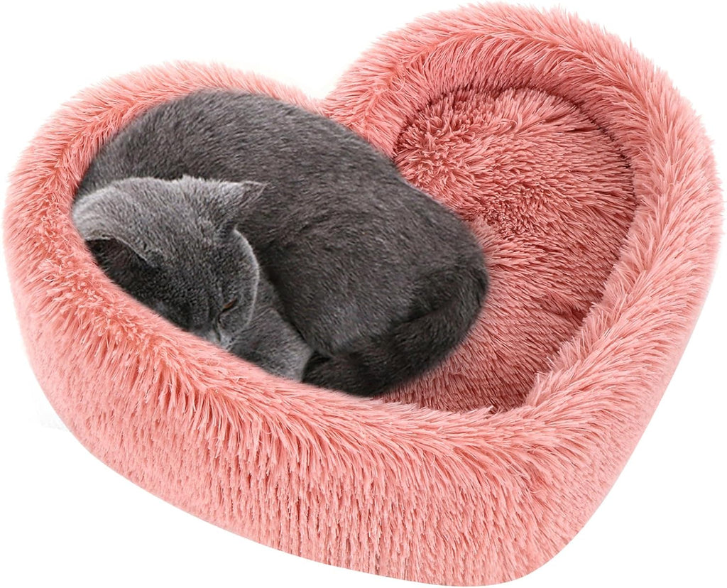 Cama Relajante KovaPets en Forma de Corazón: Confort Antiestrés con Memory Foam