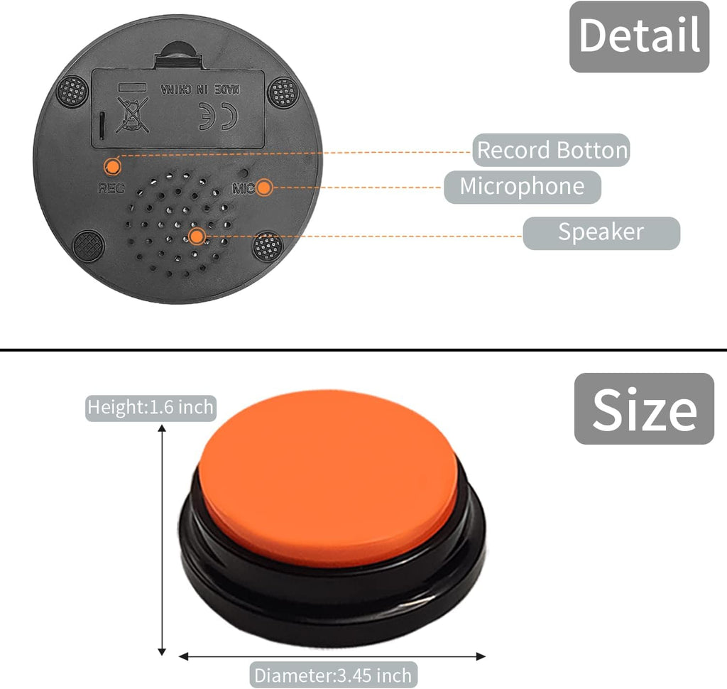 Set KovaPets de 8 Botones Grabables: Sistema de Comunicación Inteligente para Mascotas