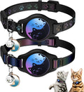 Paquete Doble: Collar KovaPets para Gato con Soporte para Apple AirTag y Broche de Seguridad(8-11")